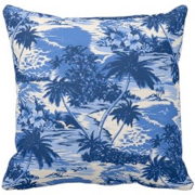 napili bay, decorator pillow, tropical, hawaiian, island, beach, palm trees, aloha shirt