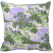 napili bay, decorator pillow, tropical, hawaiian, island, beach, palm trees, aloha shirt