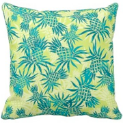 pineapple camo, decorator pillow, tropical, hawaiian, aloha shirt, pineapples