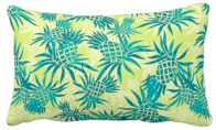 pineapple camo, decorator pillow, tropical, hawaiian, aloha shirt, pineapples