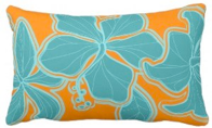 decorator pillow, Kailua hibiscus, floral, flowers, Hawaiian, Hawaii, tropical