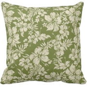 decorator pillows, hibiscus pareau, floral, Hawaii, Hawaiian