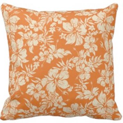 decorator pillows, hibiscus pareau, floral, Hawaii, Hawaiian