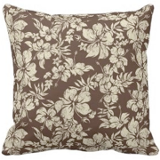 decorator pillows, hibiscus pareau, floral, Hawaii, Hawaiian