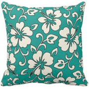 decorator pillows, malia hibiscus, floral, Hawaii, Hawaiian, cabana stripe, pareau