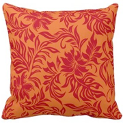 decorator pillows, waikiki hibiscus, floral, Hawaii, Hawaiian, pareau, leaf, leaves