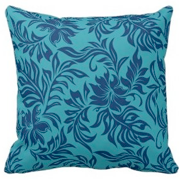 decorator pillows, waikiki hibiscus, floral, Hawaii, Hawaiian, pareau, leaf, leaves