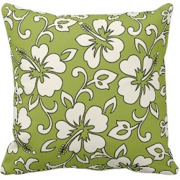 decorator pillows, malia hibiscus, floral, Hawaii, Hawaiian, cabana stripe, pareau